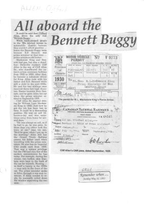 Remember when: All aboard the Bennett Buggy