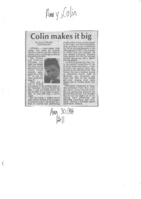 Colin makes it big