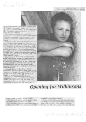 Opening for Wilkinsons