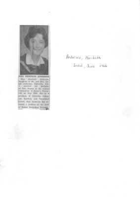 Miss Meribeth Anderson