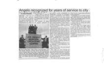 Angelo recognized for years of service to city