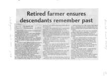 Retired farmer ensures descendants remember past