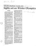 Sights set on Winter Olympics