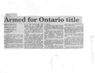 Armed for Ontario title