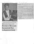 Evelyn Bryant honored for volunteerism