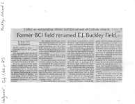 Former BCI field renamed E. J. Buckley Field