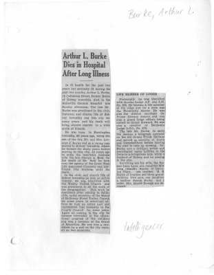 Burke, Arthur L. (Died)