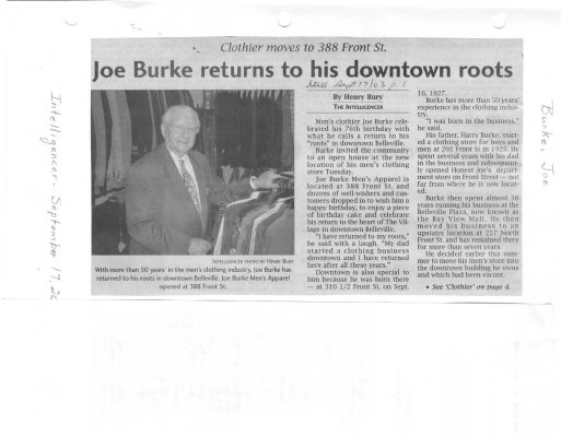 Joe Burke returns to his downtown roots