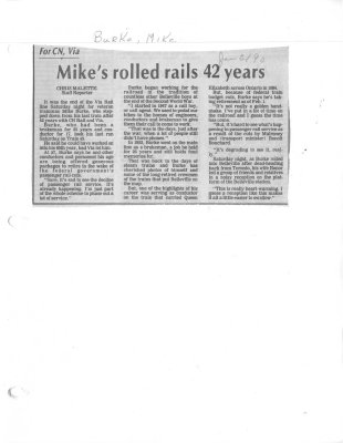 Mike's rolled rails 42 years