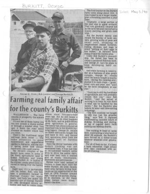 Farming real family affair for the county's Burkitts