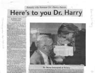 Here's to you Dr. Harry