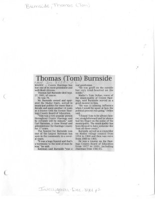 Thomas (Tom) Burnside