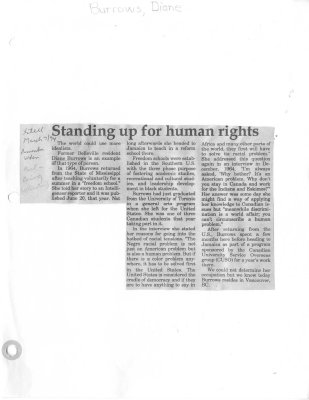 Standing up for human rights