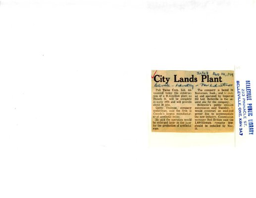 City Lands Plant