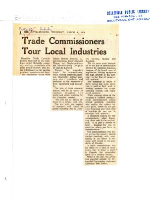 trade Commissioners Tour Local Industries