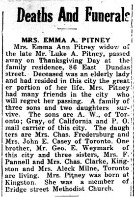 Pitney, Emma Ann (Died)