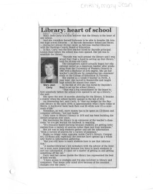 Library: heart of school