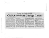 OMHA honours George Carver