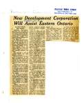 New Development Corporation Will Assist Eastern Ontario