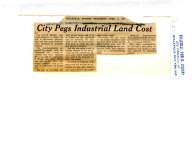 City Pegs Industrial Land Cost