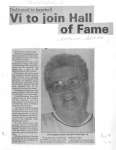 Vi to join Hall of Fame