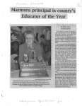 Marmora principal is county's Educator of the Year