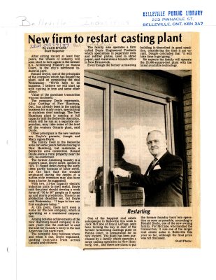 New firm to restart casting plant