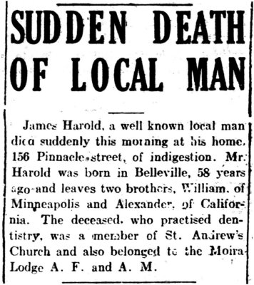 Harold, James (Died)