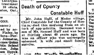 Huff, John (Died)