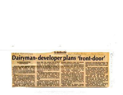 Dairyman-developer plans 'front-door'