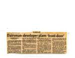 Dairyman-developer plans 'front-door'