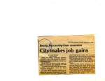 City makes job gains