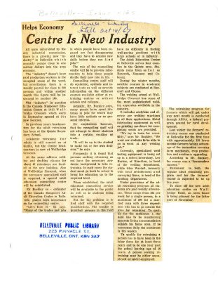 Centre Is New Industry