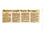 Business couple 'leans the ropes'