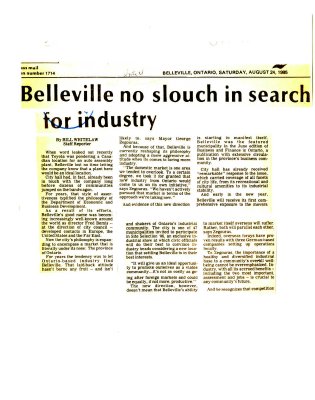 Belleville no slouch in search for industry