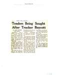 Tenders Being Sought After Trucker Boycott