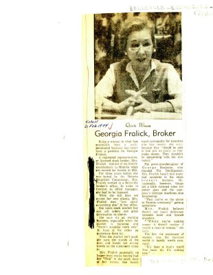 Georgia Fralick, Broker