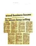 As stoves keep selling wood business booms.