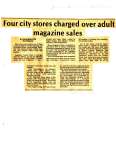 Four city stores charged over adult magazine sales