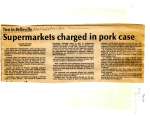 Supermarkets charged in pork case