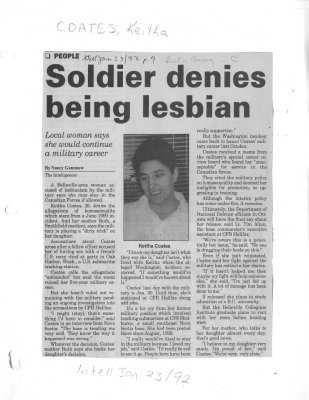 Soldier denies being lesbian