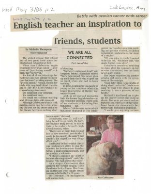 English teacher an inspiration to friends, students