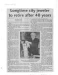 Longtime city jeweler to retire after 40 years