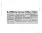 Local boy shared Nobel Prize