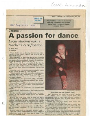 A passion for dance