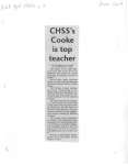 CHSS's Cooke is top teacher