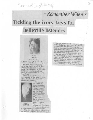 Tickling the ivory keys for Belleville listeners