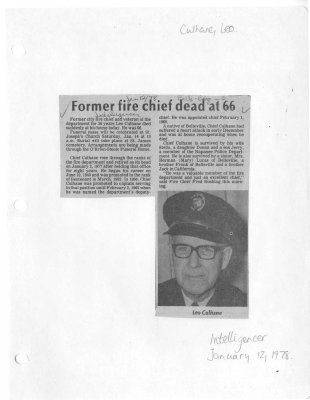 Former fire chief dead at 66