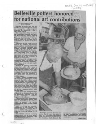 Belleville potters honored for national art contributions