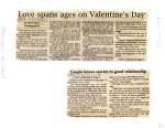 Love spans ages on Valentine's Day